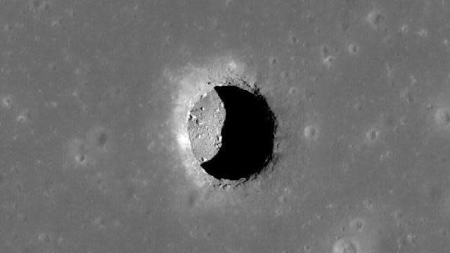 NASA's LRO Uncovers Vast Cave Beneath Moon’s Surface